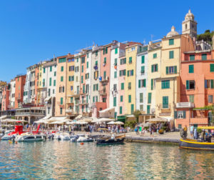 View of Portovenere village, Portovenere, La Spezia district, Liguria, Italy View of Portovenere village, Portovenere, La Spezia district, Liguria, Italy